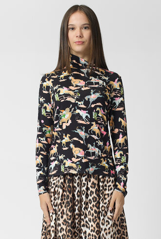 La Prestic Ouiston Sous Pull Cavallo Noir