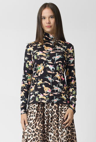 La Prestic Ouiston Sous Pull Cavallo Noir