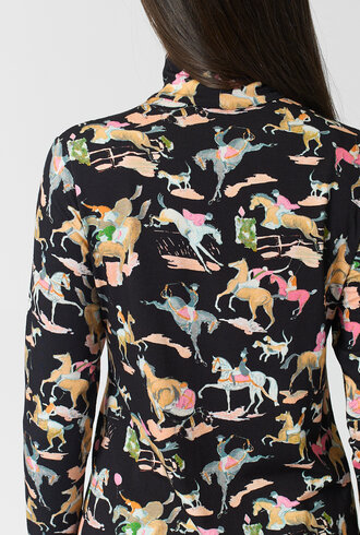 La Prestic Ouiston Sous Pull Cavallo Noir