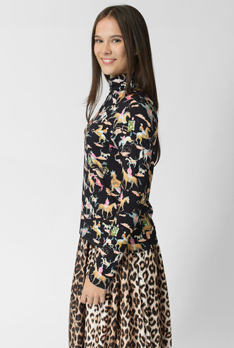 La Prestic Ouiston Sous Pull Cavallo Noir