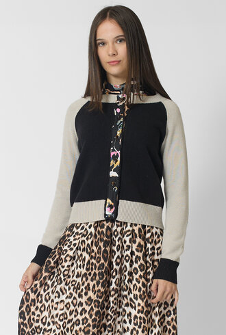 La Prestic Ouiston Lorient Cardigan Mix Noir