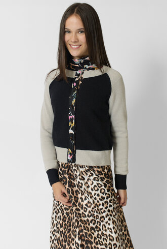 La Prestic Ouiston Lorient Cardigan Mix Noir