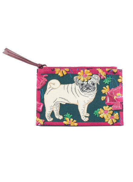 Inouitoosh Embroidered Pouch Toutou Emerald