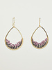 Dana Kellin Fashion Ombre Mosaic Tear Drop Earrings