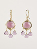 Dana Kellin Fashion Pinot Drop Gold Earrings