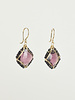 Dana Kellin Fashion Purple Quartz Gold Earrings