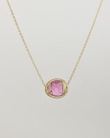 Dana Kellin Fine Pink Tourmaline Gold Necklace