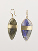 Dana Kellin Fine Labradorite Gold  Earrings