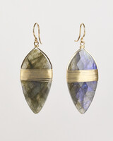 Dana Kellin Fine Labradorite Gold  Earrings