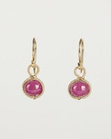 Dana Kellin Fine A Burma Ruby Gold Earrings