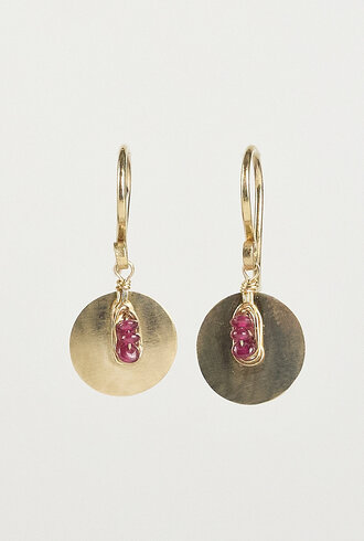 Dana Kellin Fine Ruby Gold Earrings