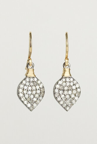 Dana Kellin Fine Pave Diamond Heart Shape Earrings