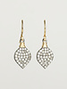 Dana Kellin Fine Pave Diamond Heart Shape Earrings