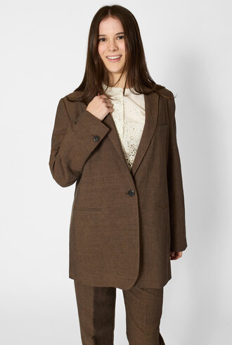 Pomandere Long Jacket Cocoa