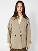 Pomandere Cotton Micro-Check Jacket Chalk