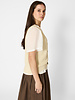 Pomandere Linen And Cotton Vest Butter
