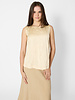 Pomandere Viscose Satin Top Chalk
