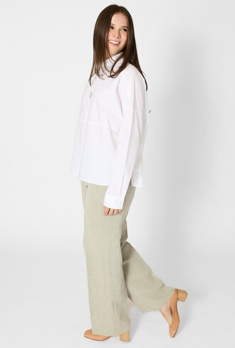 Pomandere Poplin Shirt Optical White