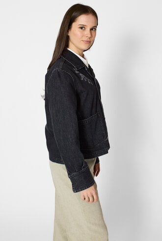 Pomandere Denim Jacket Carbon Grey