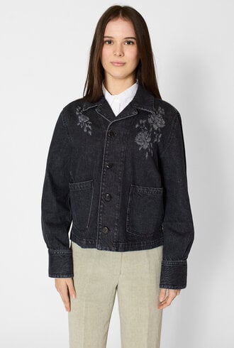Pomandere Denim Jacket Carbon Grey