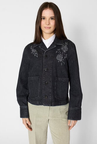 Pomandere Denim Jacket Carbon Grey