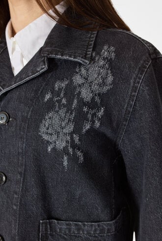 Pomandere Denim Jacket Carbon Grey