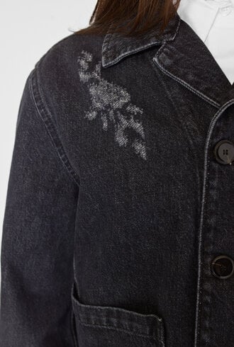 Pomandere Denim Jacket Carbon Grey