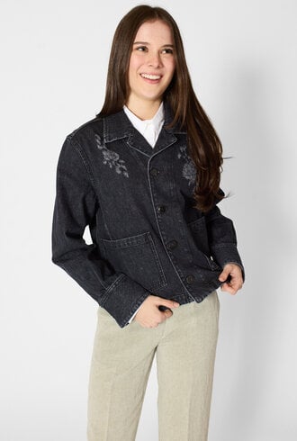 Pomandere Denim Jacket Carbon Grey