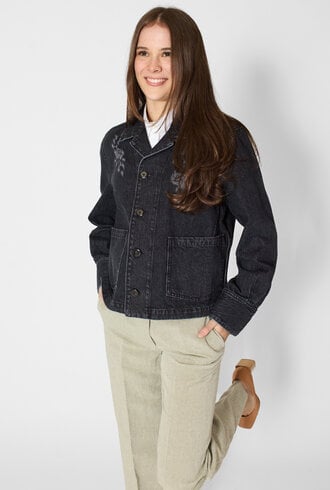 Pomandere Denim Jacket Carbon Grey