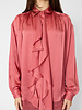 Ulla Johnson Gesture Silk Blouse Rosewood