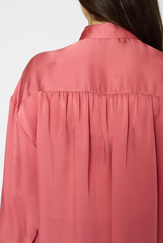 Ulla Johnson Gesture Silk Blouse Rosewood
