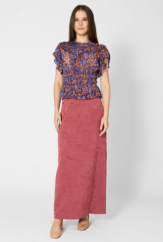 Ulla Johnson Athene Silk Top Violet