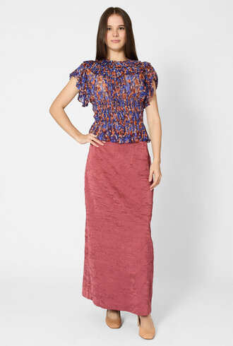 Ulla Johnson Athene Silk Top Violet