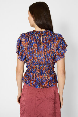 Ulla Johnson Athene Silk Top Violet