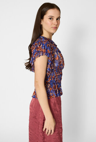 Ulla Johnson Athene Silk Top Violet