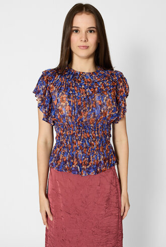 Ulla Johnson Athene Silk Top Violet