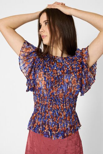 Ulla Johnson Athene Silk Top Violet