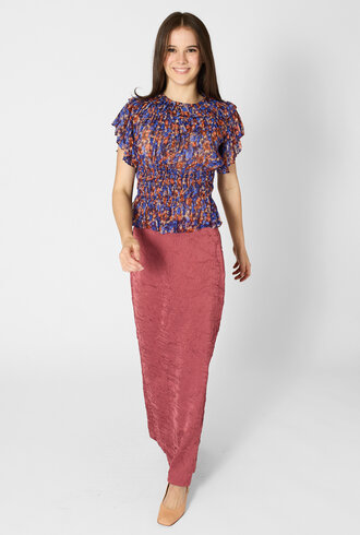 Ulla Johnson Athene Silk Top Violet