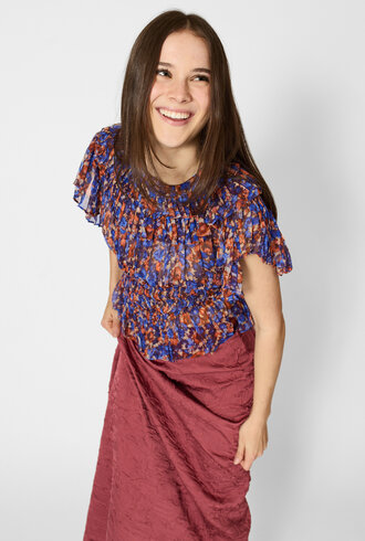 Ulla Johnson Athene Silk Top Violet