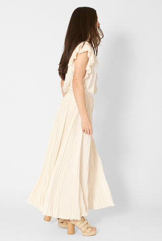 Ulla Johnson Agosta Flutter Sleeves Top Cowrie