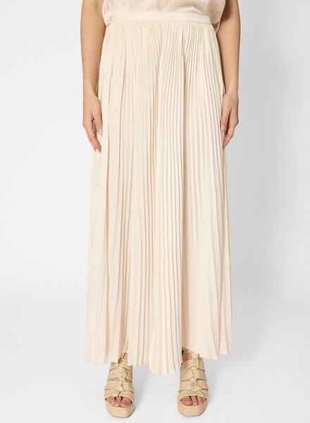 Ulla Johnson Lulu Pleated Long Skirt Cowrie