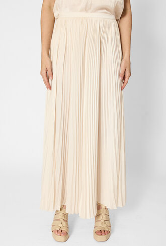Ulla Johnson Lulu Pleated Long Skirt Cowrie