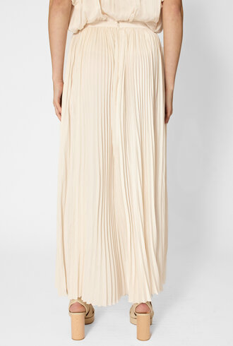 Ulla Johnson Lulu Pleated Long Skirt Cowrie