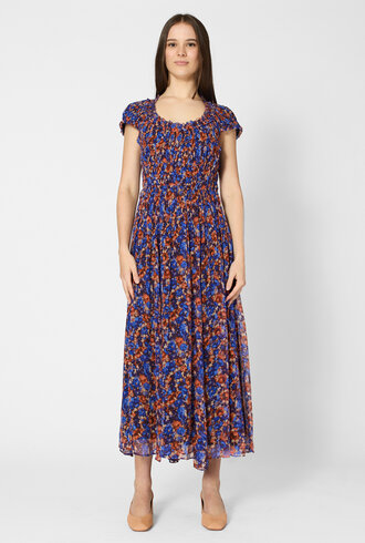 Ulla Johnson Calliope Silk Midi Dress Violet