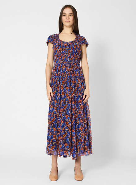 Ulla Johnson Calliope Silk Midi Dress Violet