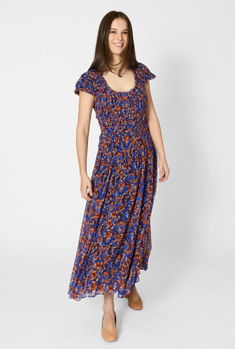 Ulla Johnson Calliope Silk Midi Dress Violet