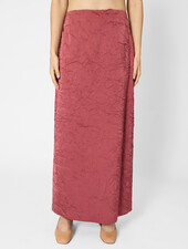 Ulla Johnson Inez Satin Pencil Skirt Fig