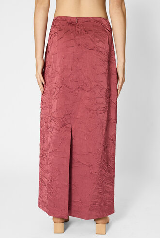 Ulla Johnson Inez Satin Pencil Skirt Fig
