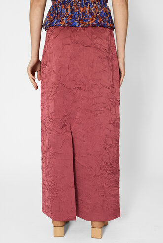Ulla Johnson Inez Satin Pencil Skirt Fig