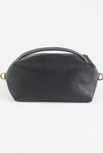 Jerome Dreyfuss Lucky Case Goatskin Lame Noir Grain